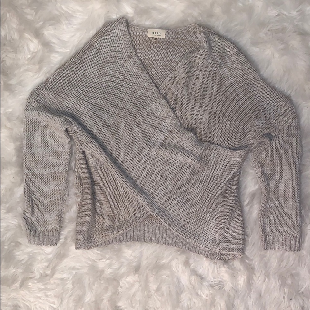 Crossover sweater